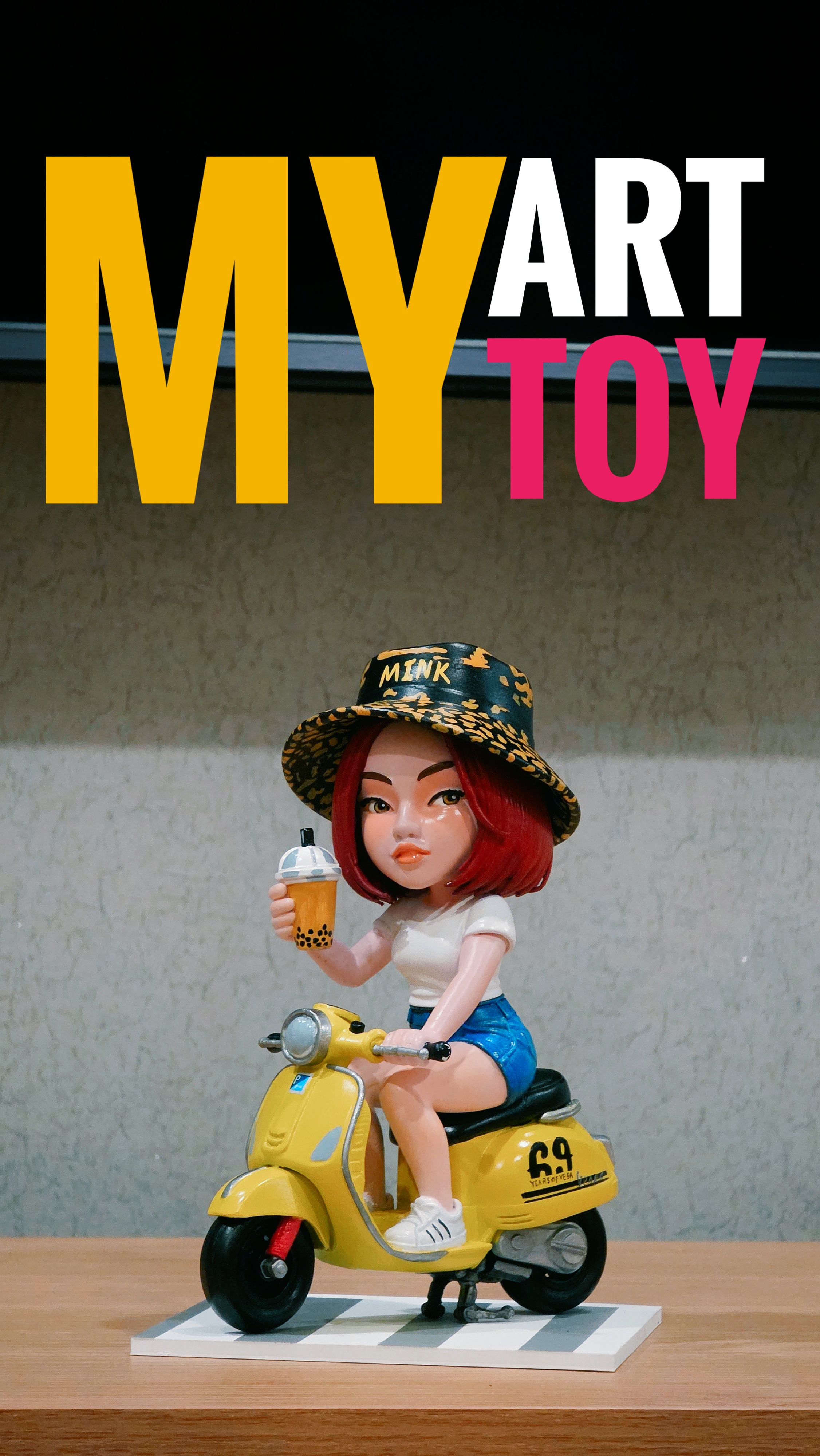 MY ART TOY Art Toy 3D Series No.02 — hand painted one of a kind