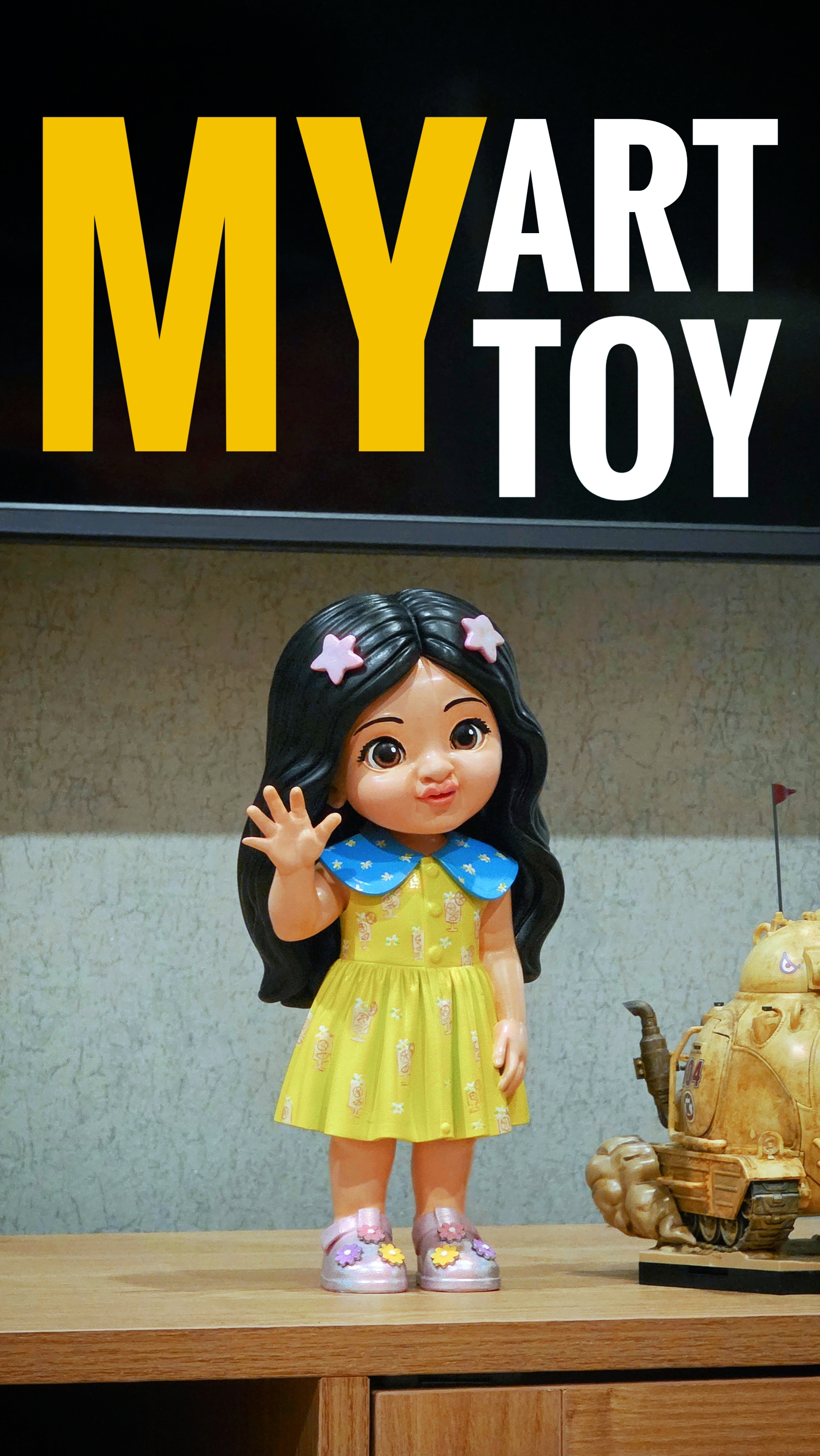 MY ART TOY Art Toy 3D Series No.03 — hand painted one of a kind