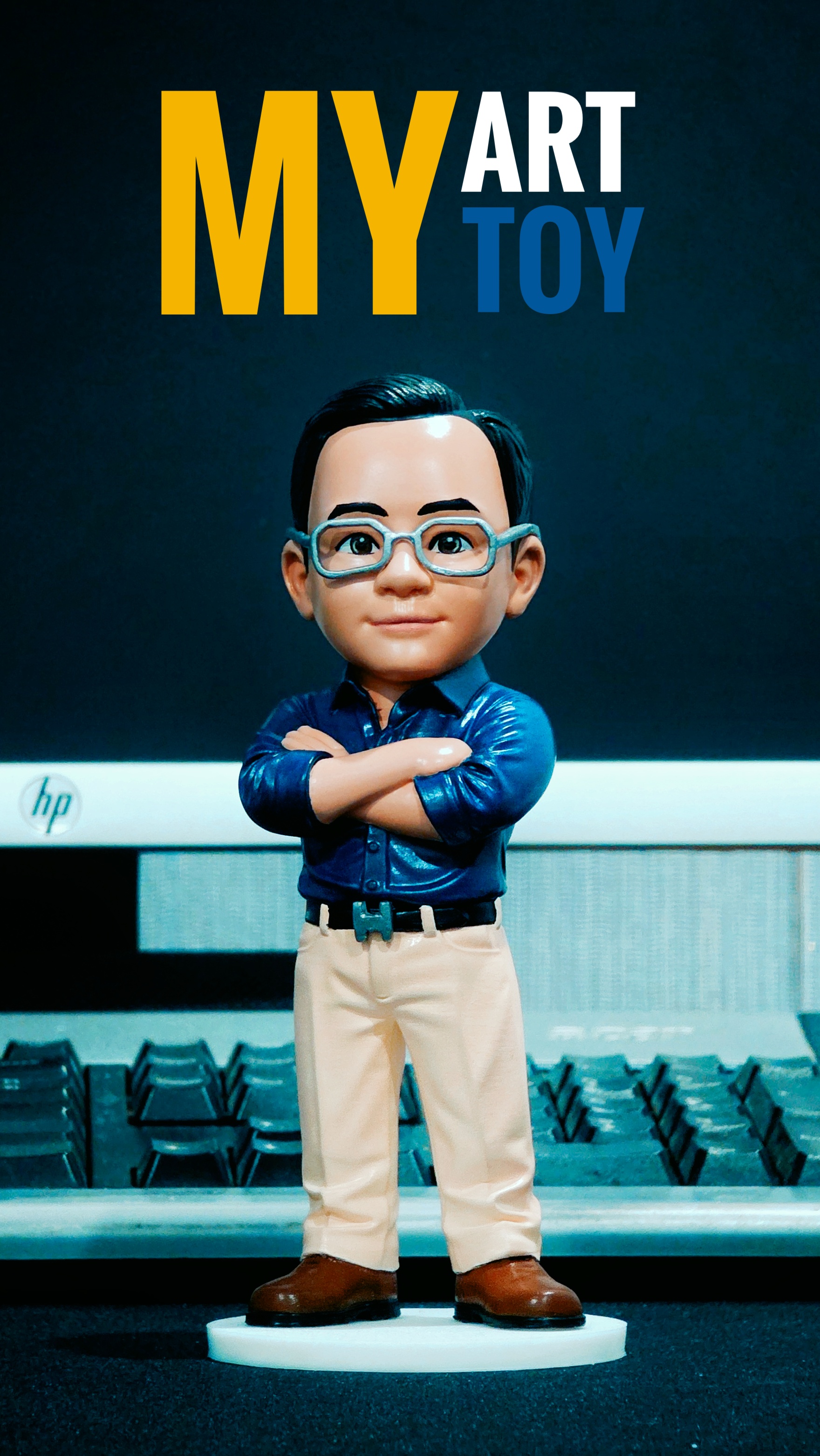 MY ART TOY Art Toy 3D Series No.04 — hand painted one of a kind