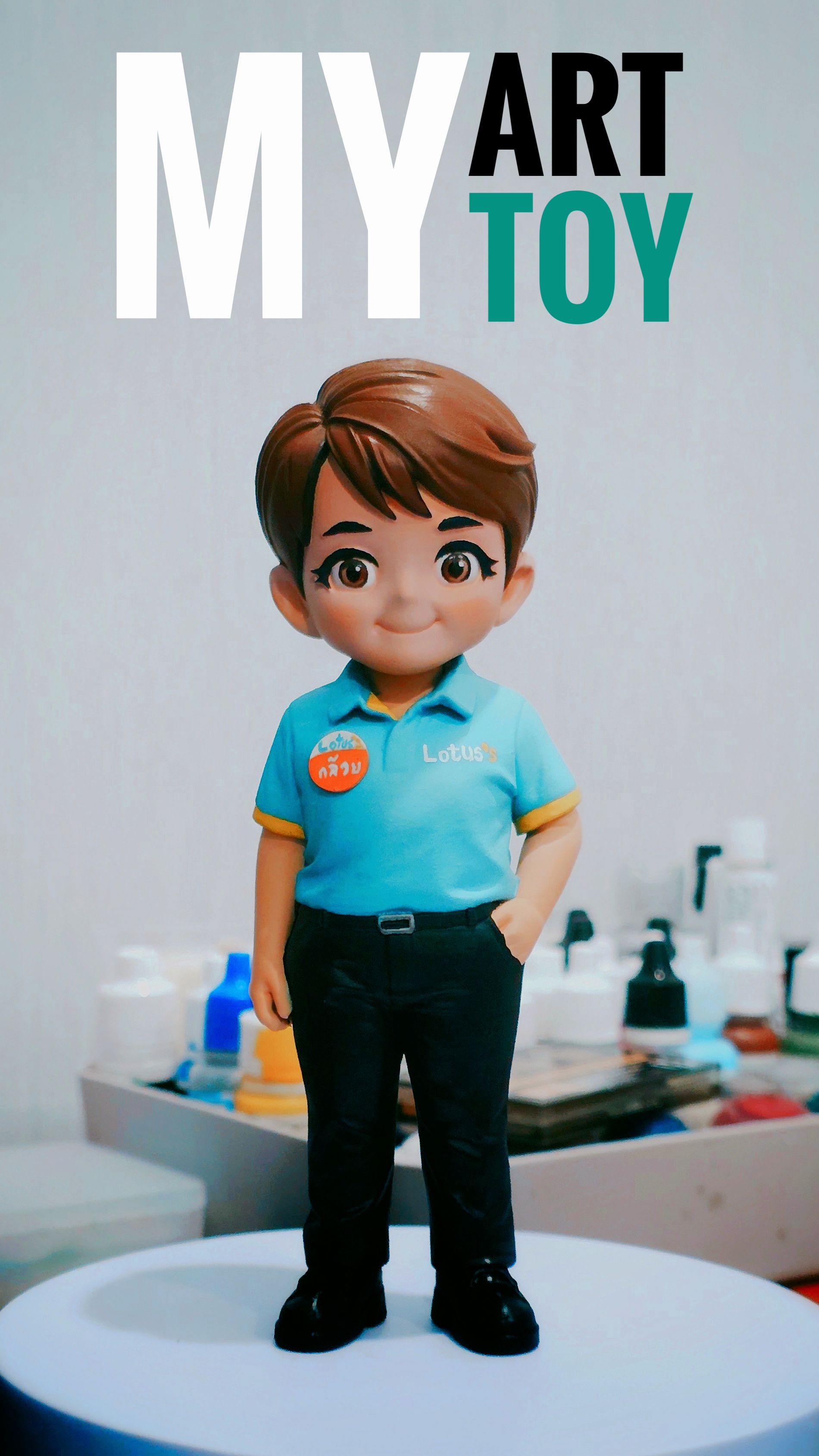 MY ART TOY Art Toy 3D Series No.06 — hand painted one of a kind