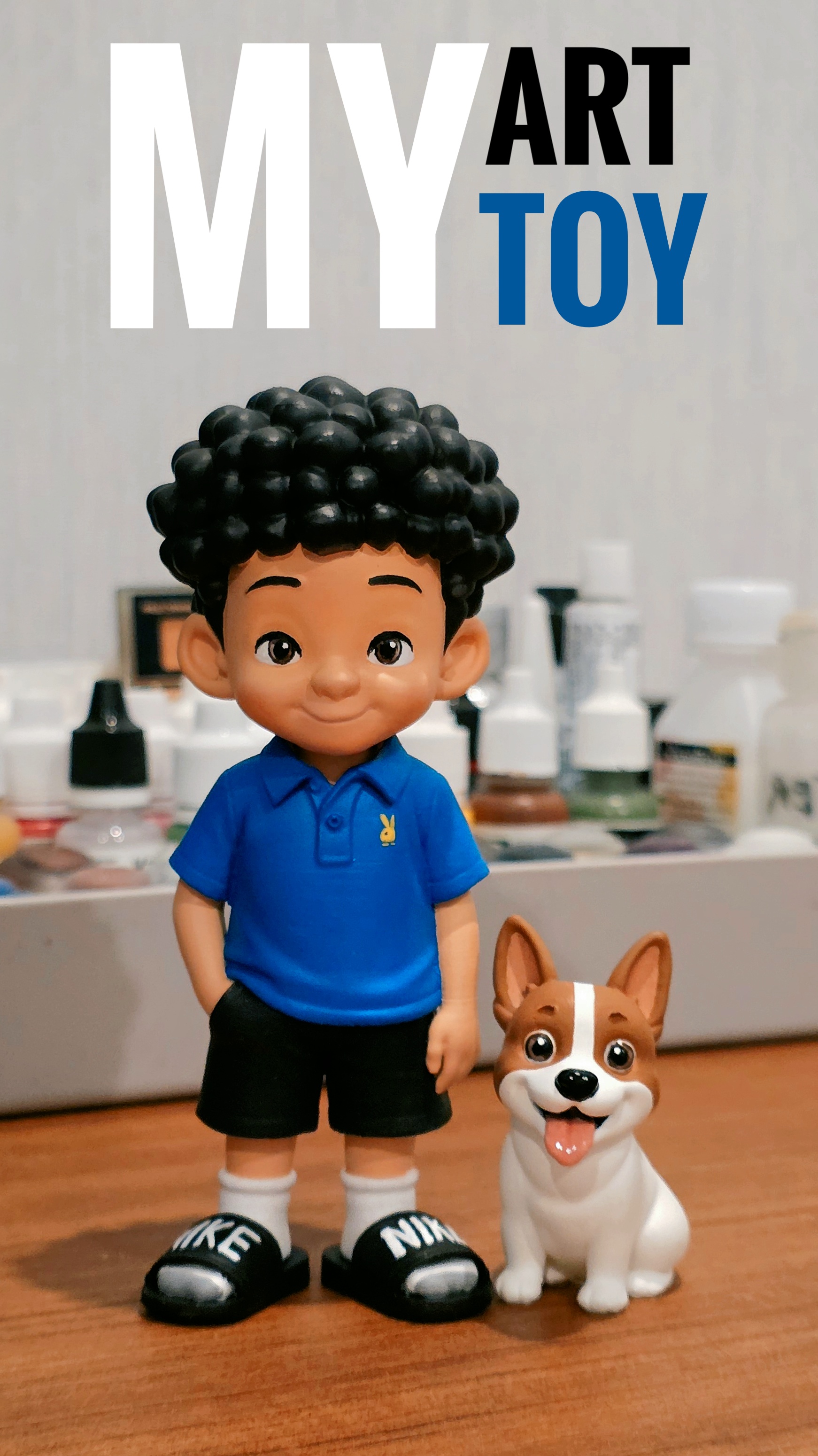 MY ART TOY Art Toy 3D Series No.07 — hand painted one of a kind